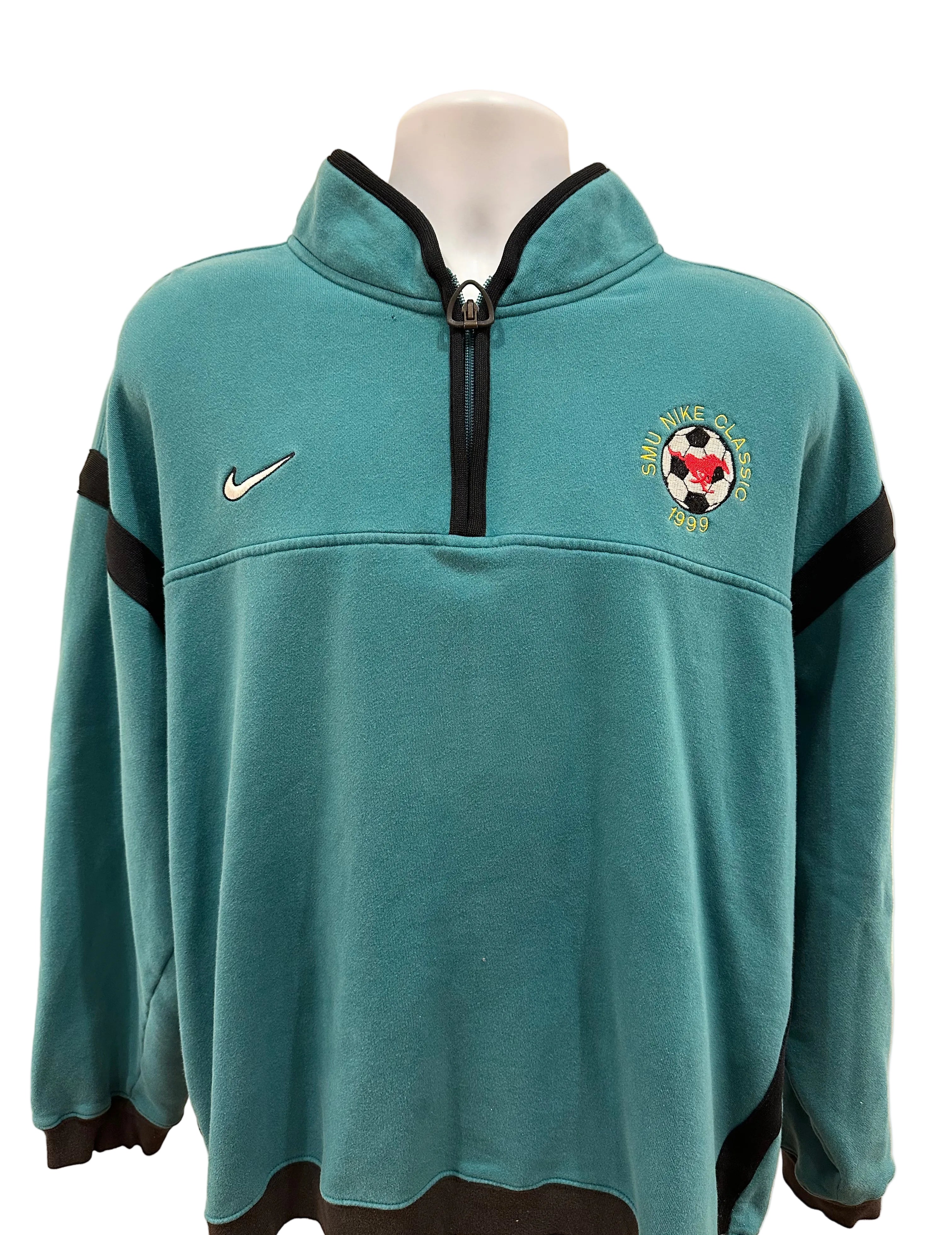 (Men's XL) 1999 Nike SMU Soccer Warm Up Pullover