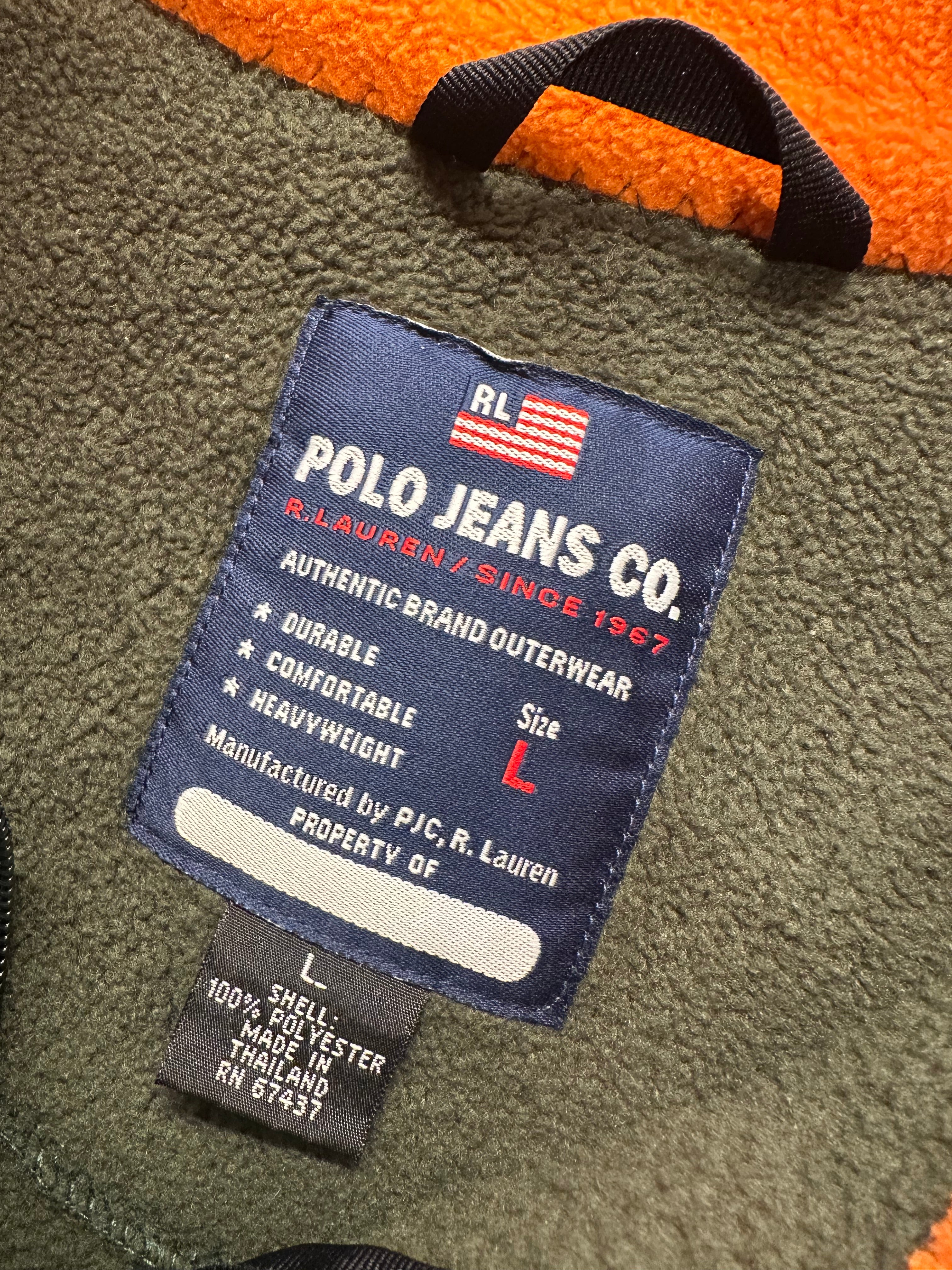 (Men's Large) 90s Polo Jeans Fleece Vest
