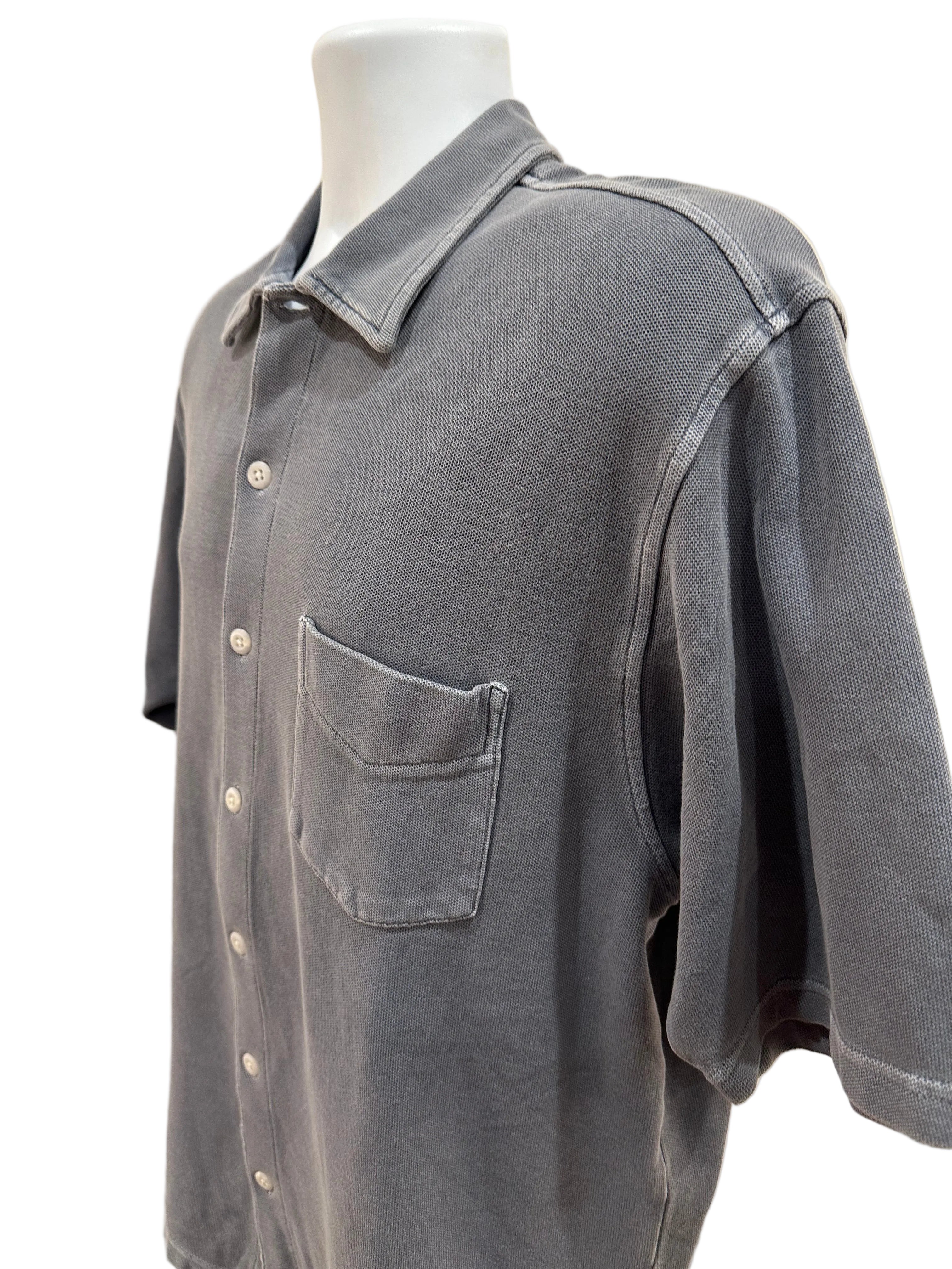 (Men's Large) 90s Eddie Bauer Full Button Polo