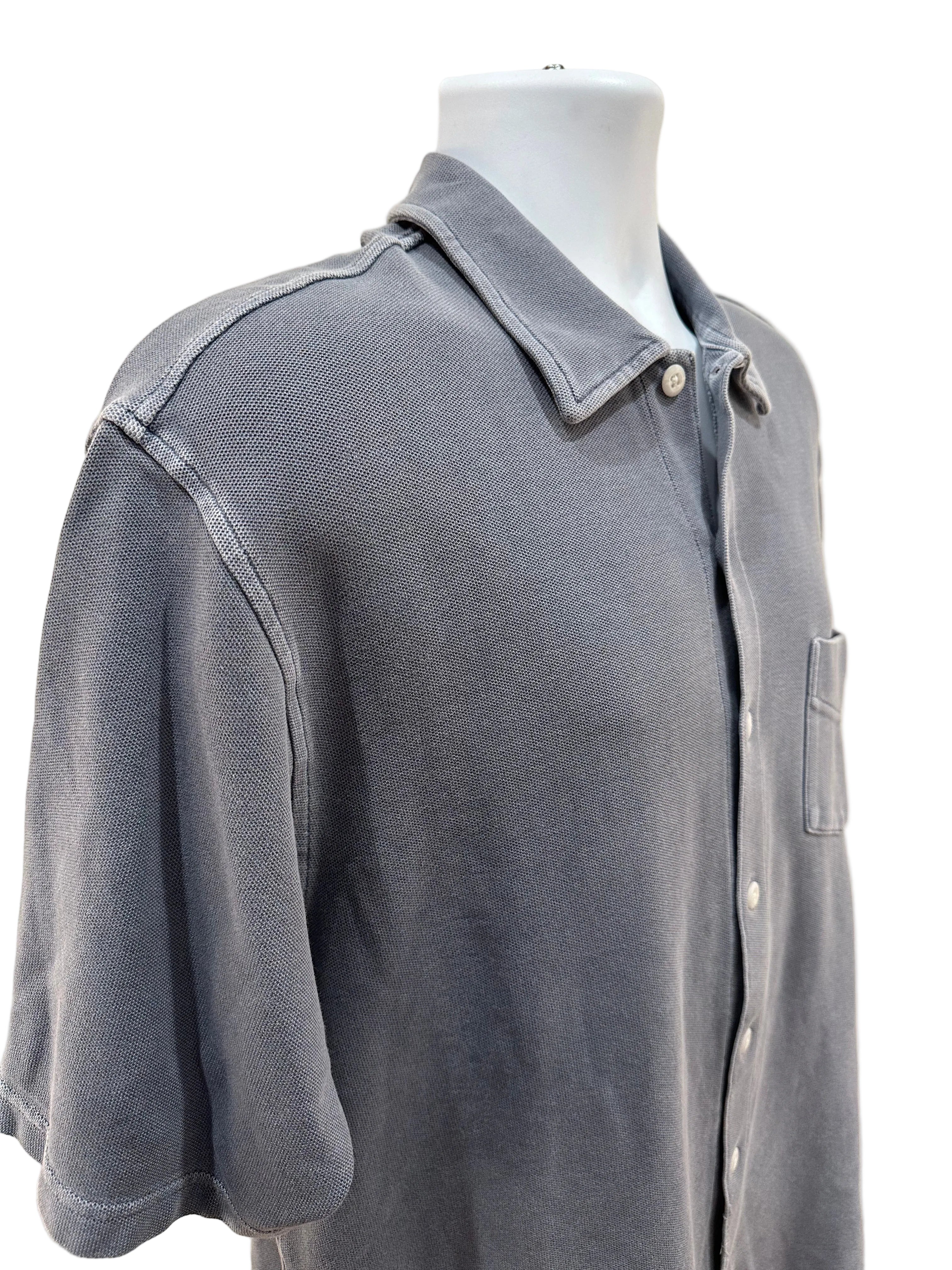 (Men's Large) 90s Eddie Bauer Full Button Polo