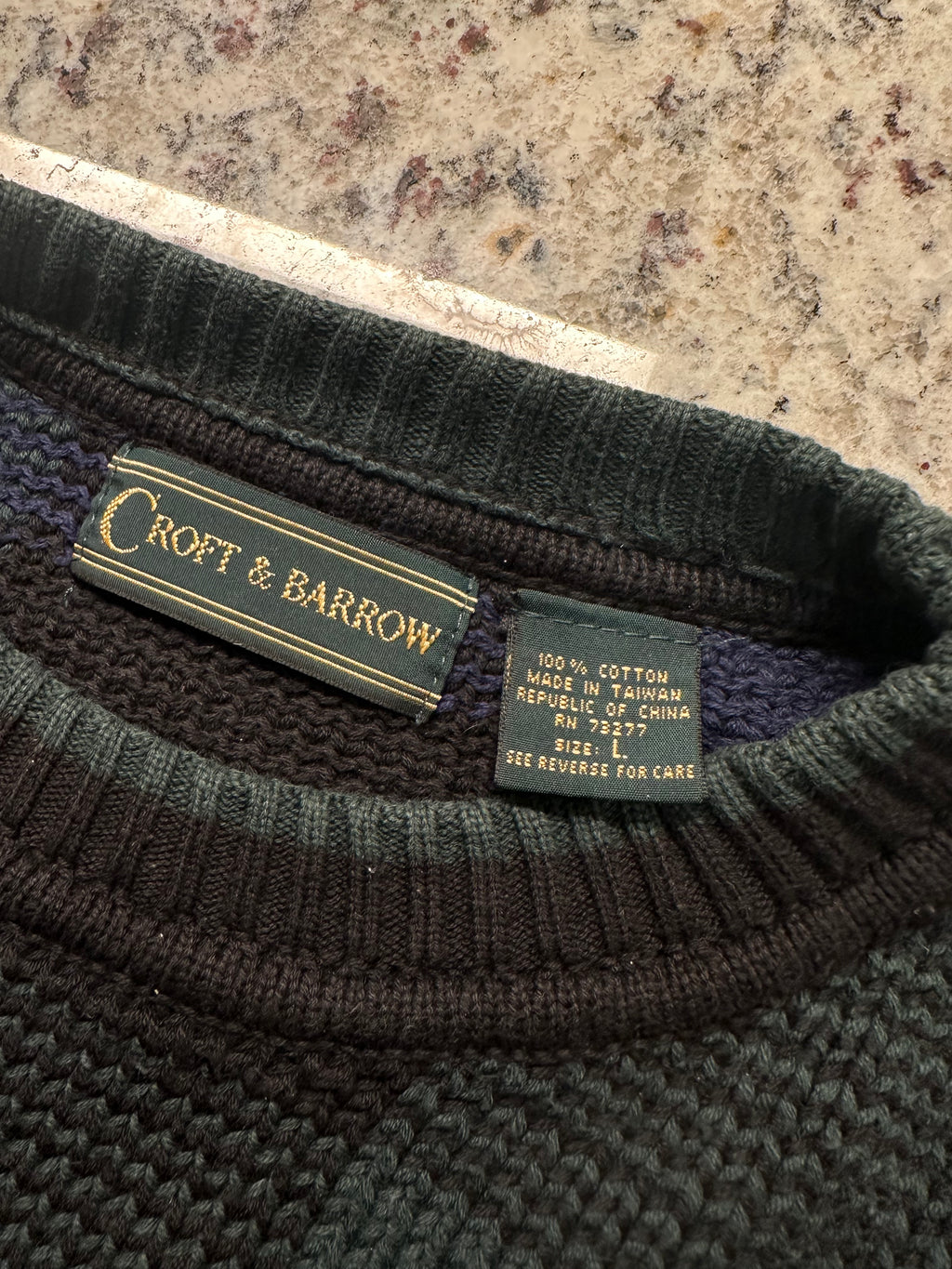(Men's Large) 90s Croft and Barrow Primary Color Sweater
