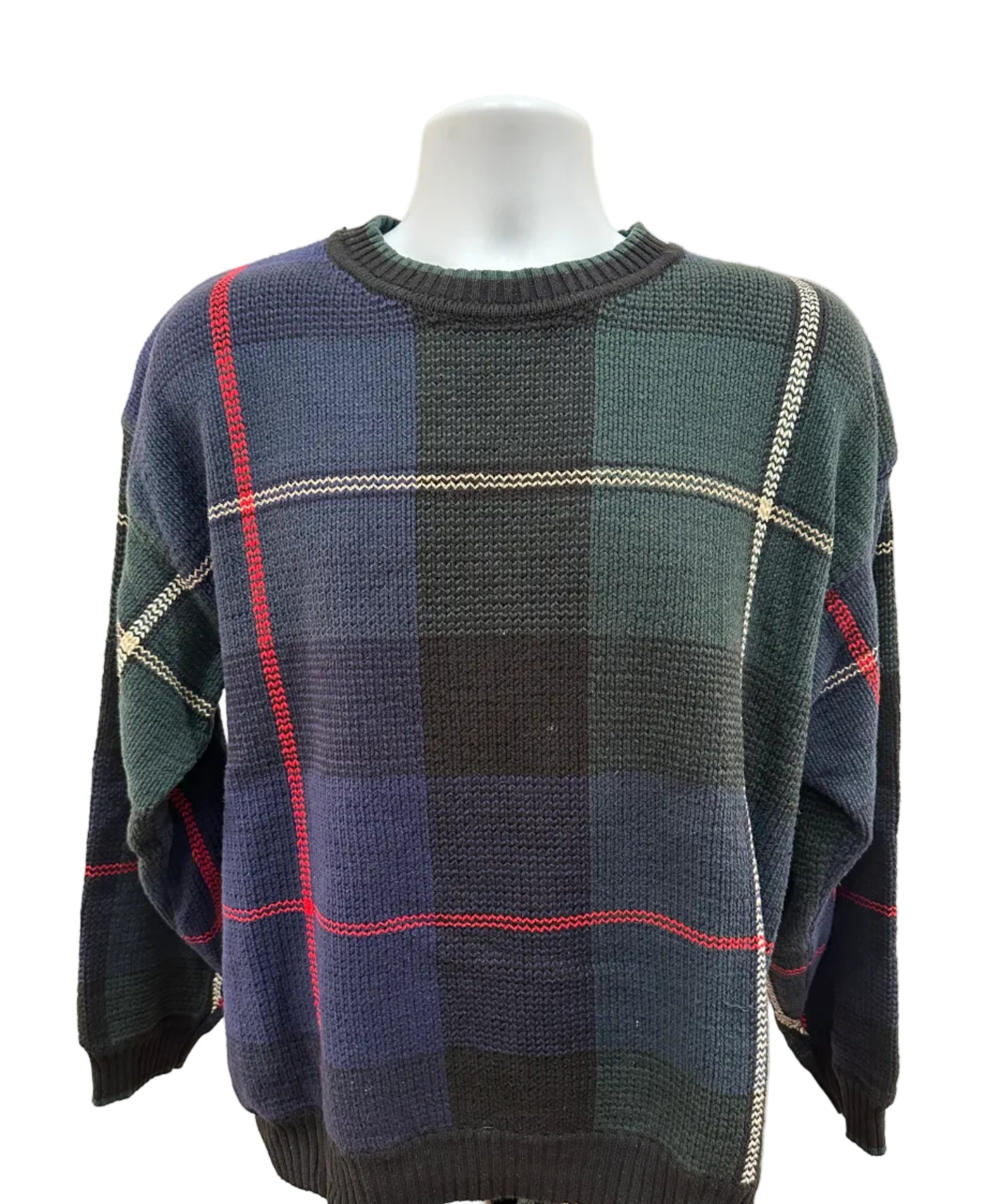 (Men's Large) 90s Croft and Barrow Primary Color Sweater