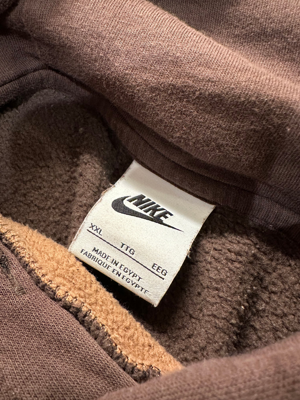 (Men's 2X) 2000s Brown Wavy Nike Hoodie