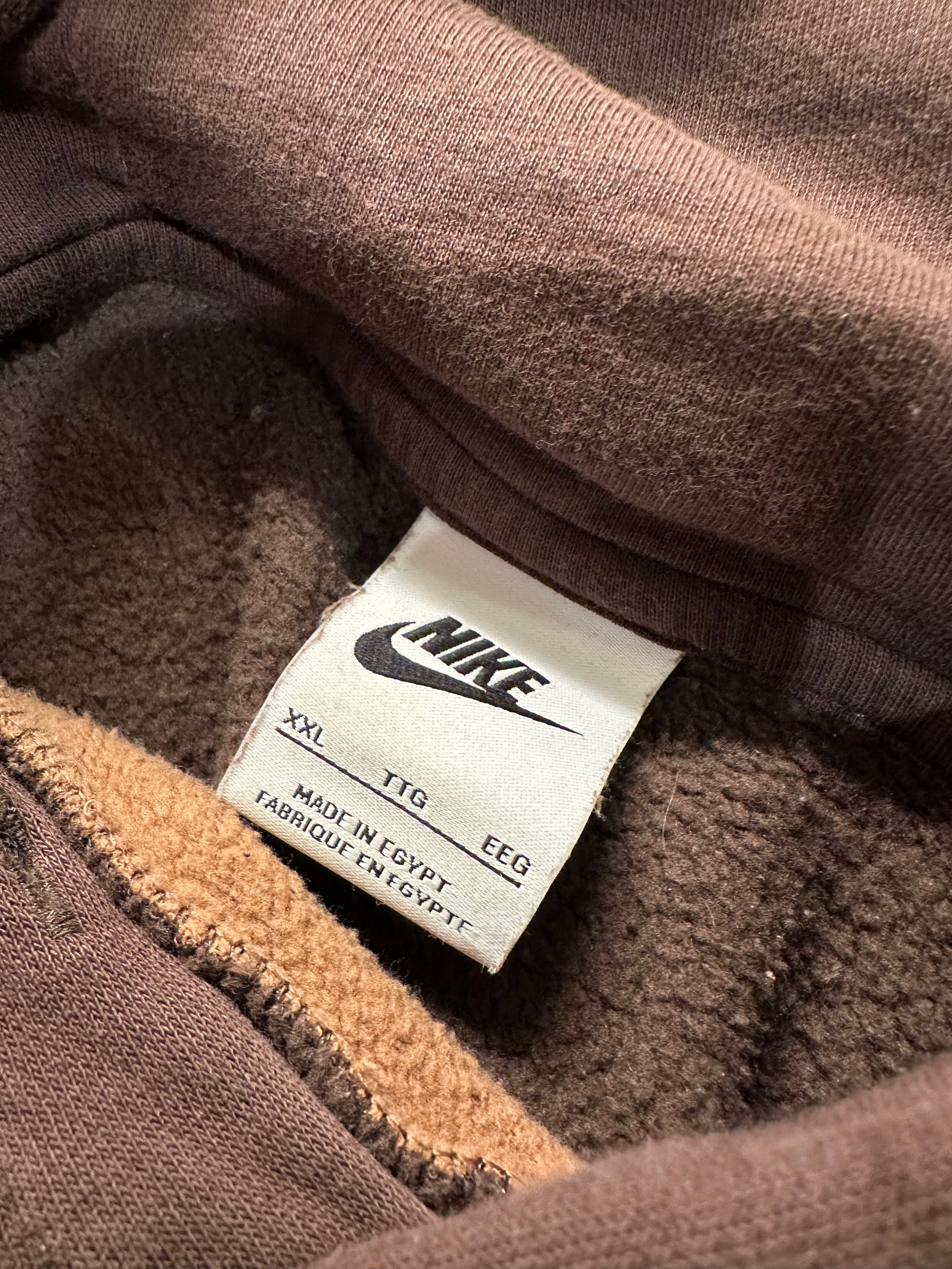 (Men's 2X) 2000s Brown Wavy Nike Hoodie