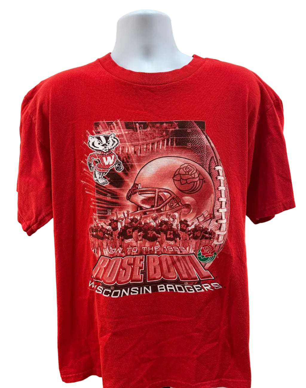 (Men's XL) 1999 Wisconsin Badgers Rose Bowl Short Sleeve