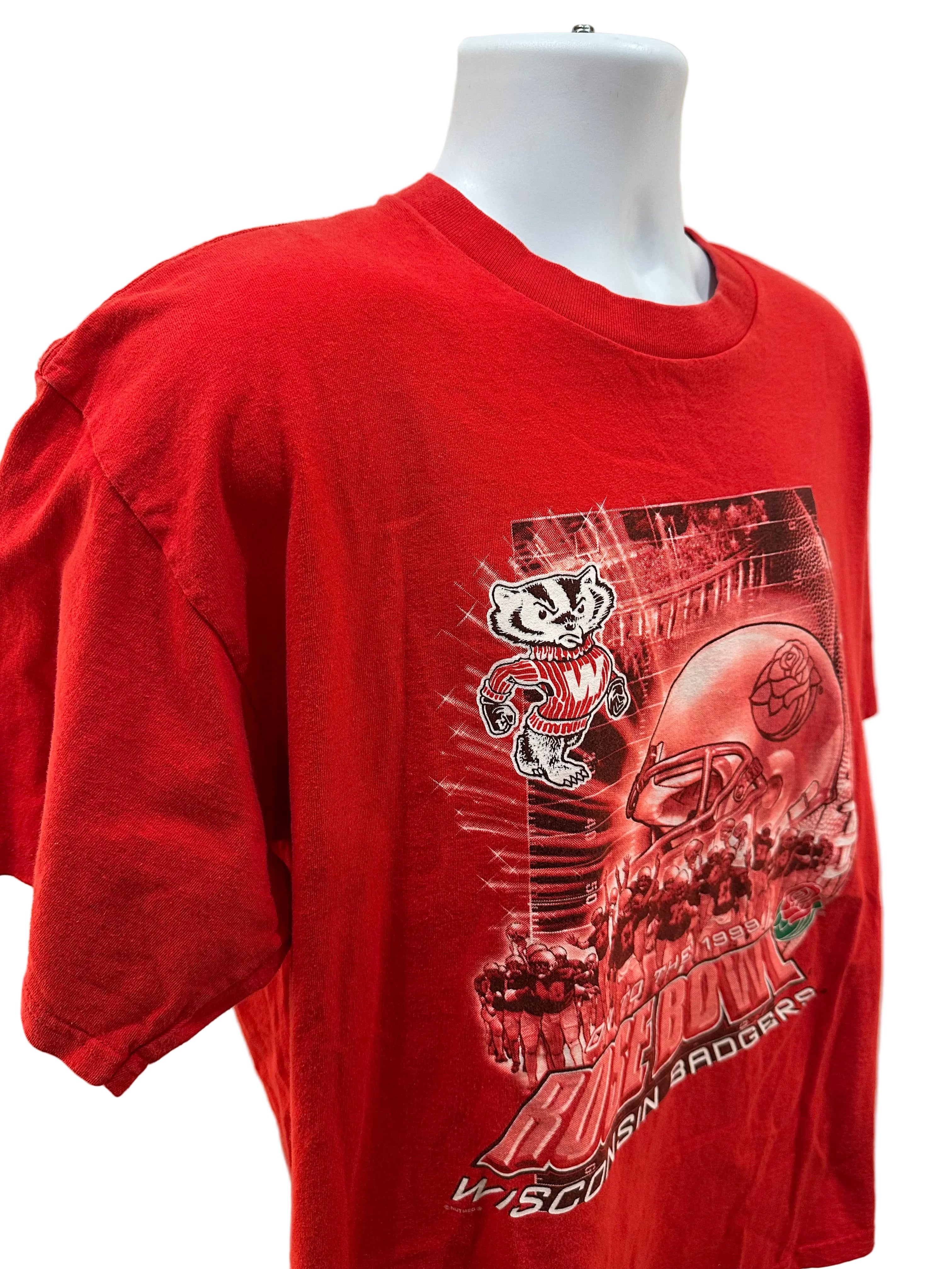 (Men's XL) 1999 Wisconsin Badgers Rose Bowl Short Sleeve