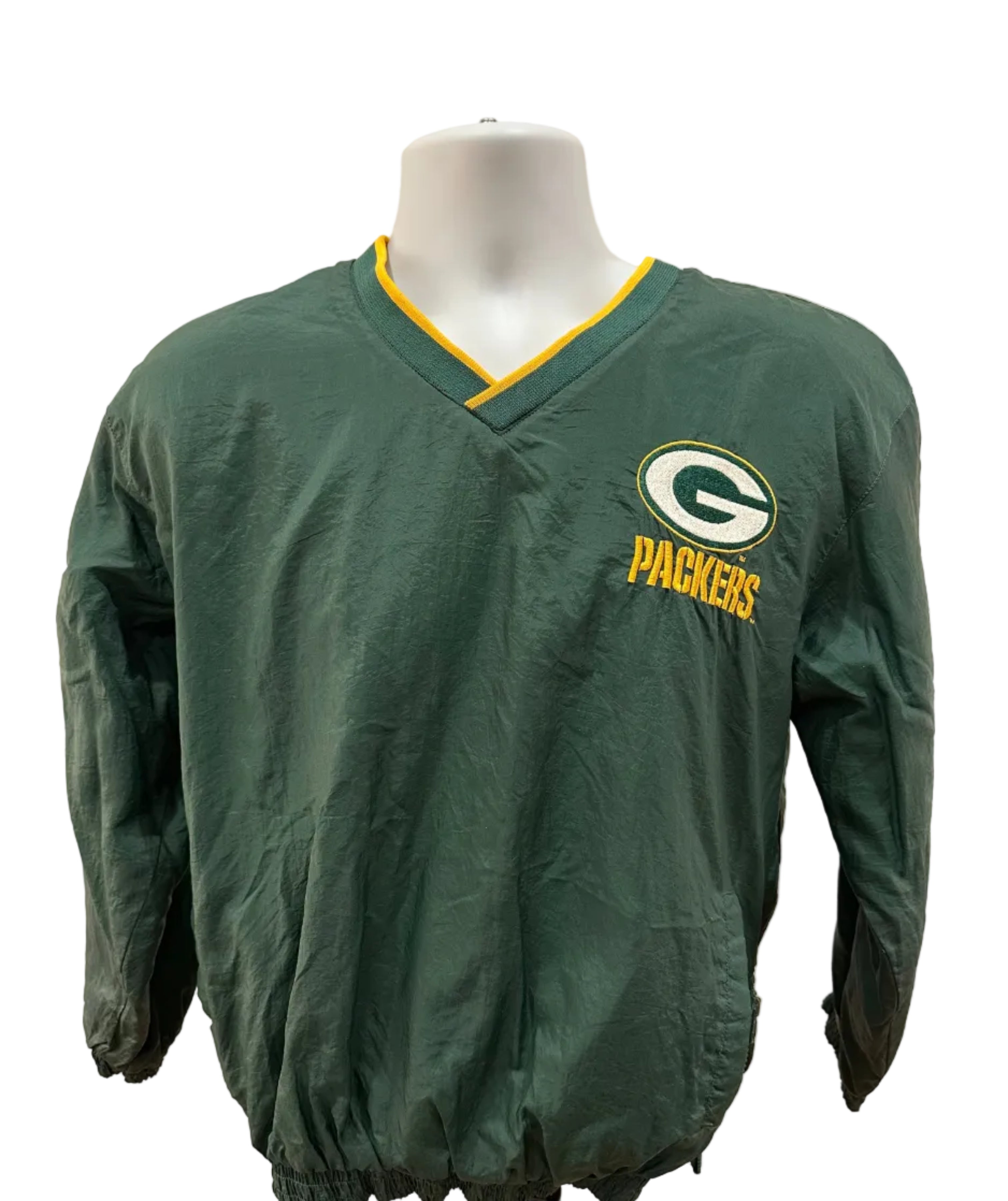 (Kids XL) 90s Green Bay Packers Windbreaker