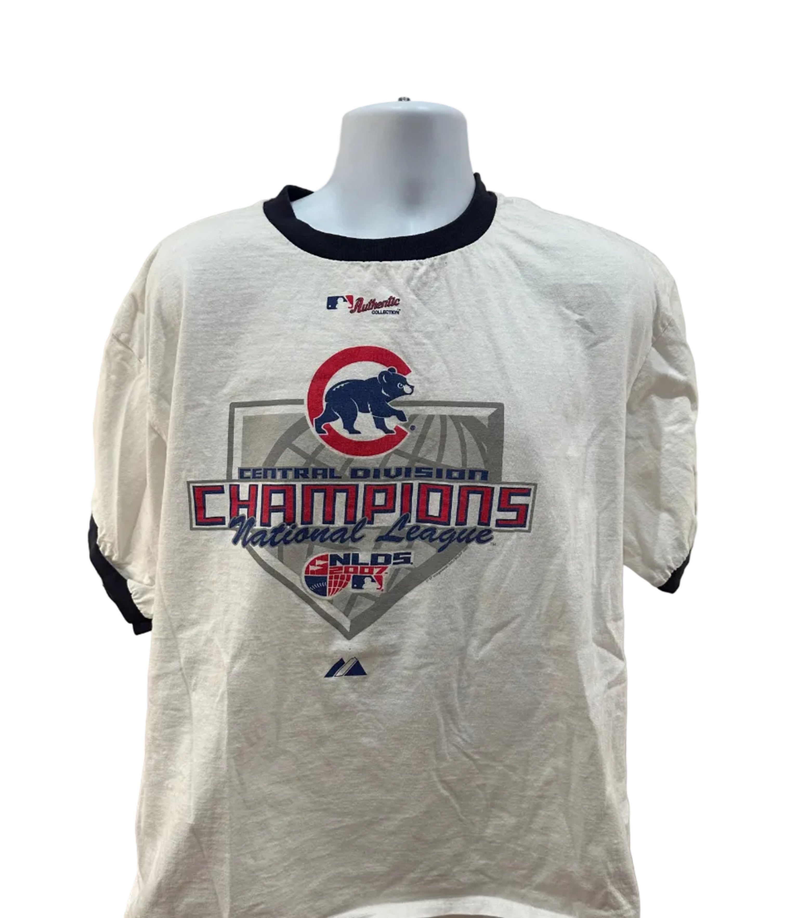 (Men's 2X) 2000s Chicago Cubs Ringer Short Sleeve