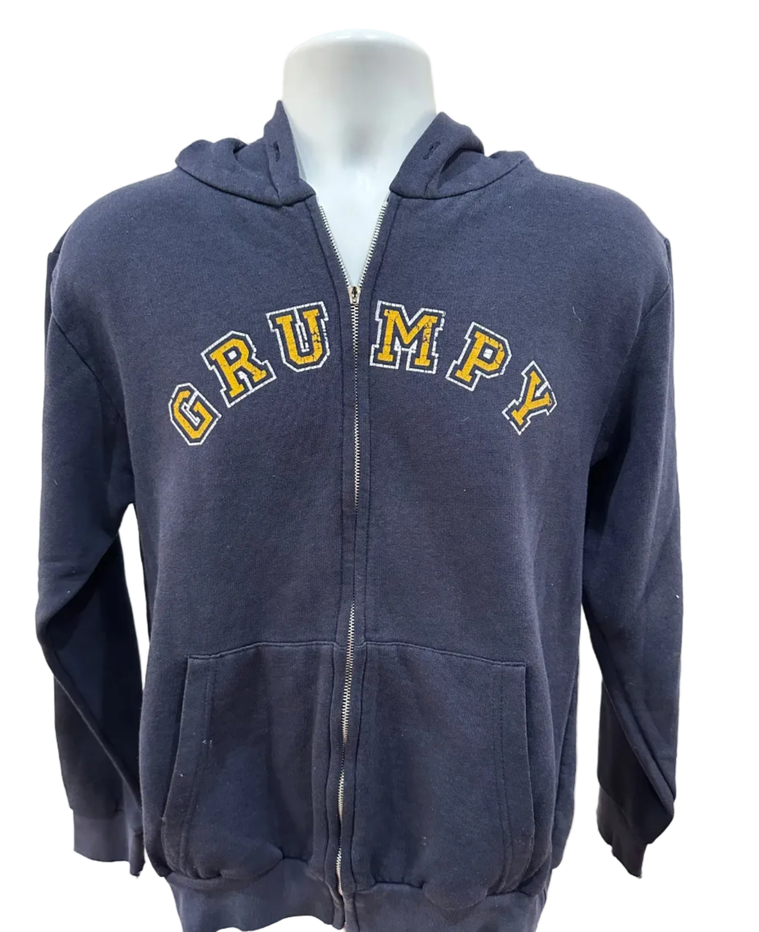(Men's Medium) 90s Grumpy Zip Up Hoodie
