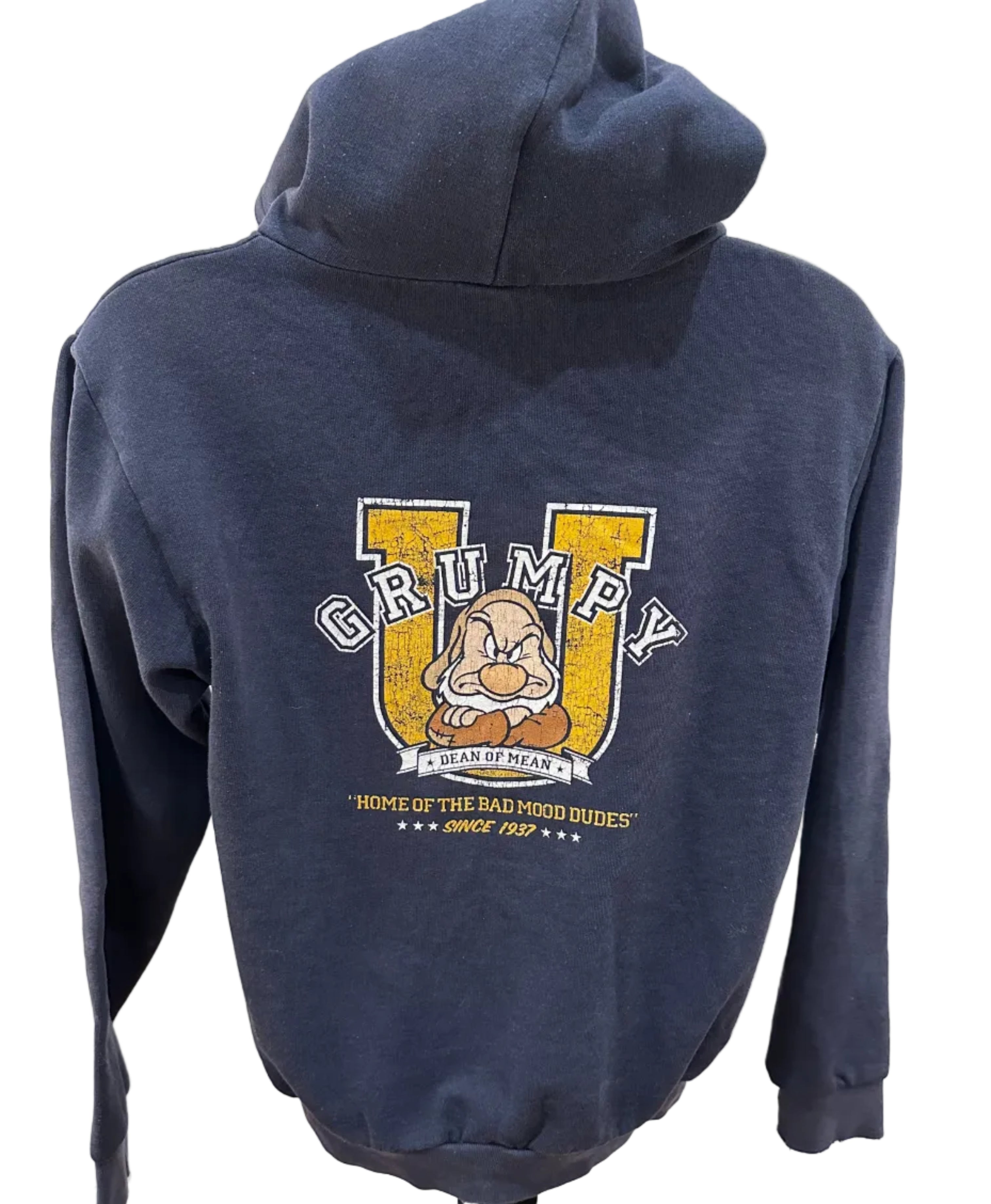 (Men's Medium) 90s Grumpy Zip Up Hoodie