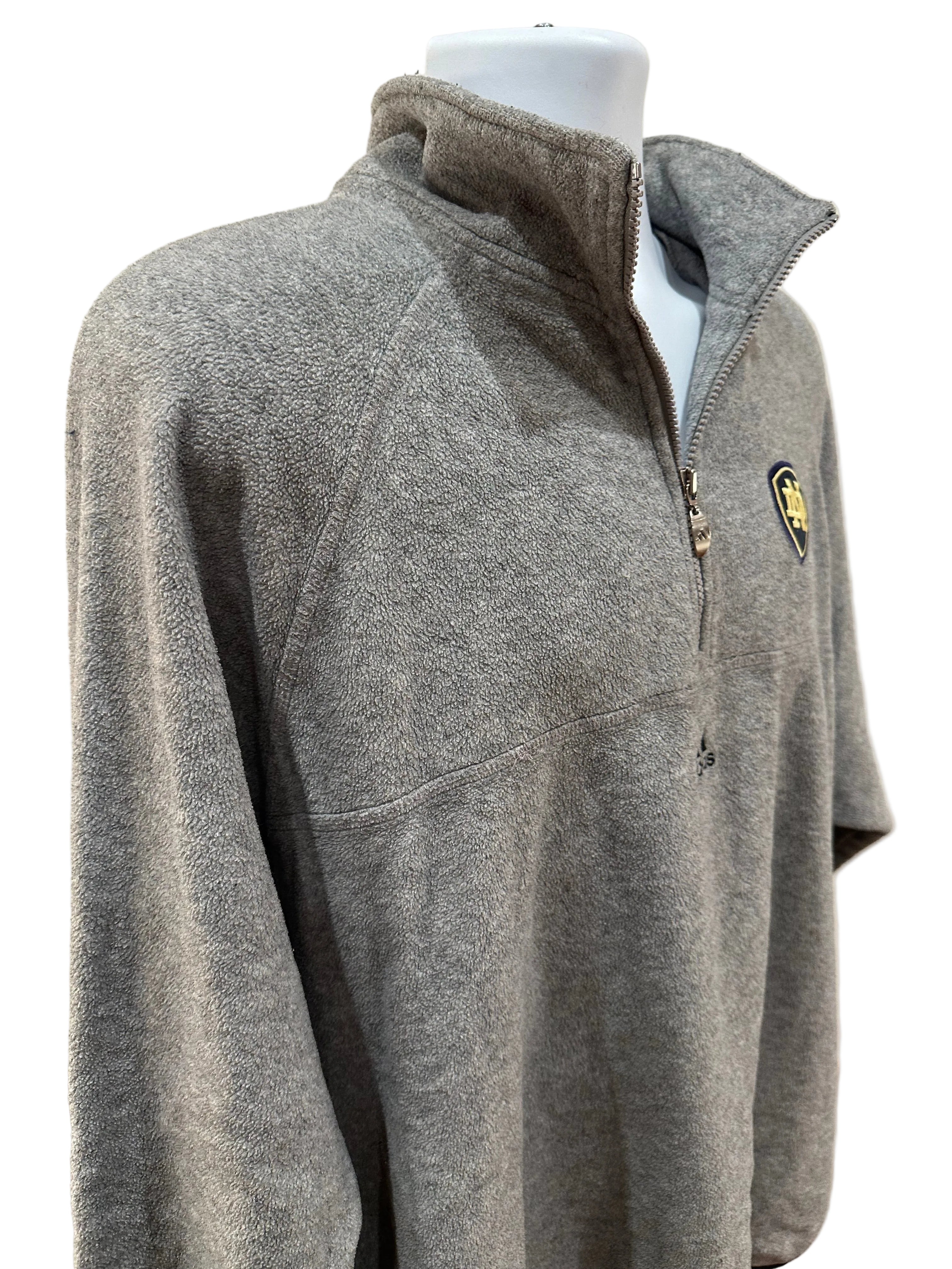 (Men's XL) 2000s Notre Dame Adidas Fleece Pullover
